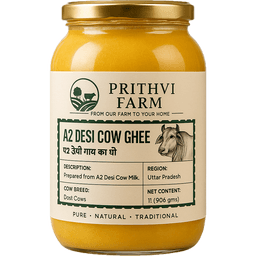 Jar of Prithvi Farms desi ghee